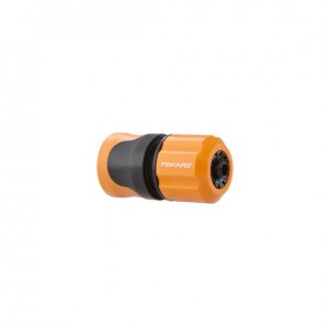 Conector furtun de gradina cu STOP Fiskars, 9mm-3/8''